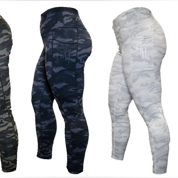 Jekyllhyde Apparel Camo Leggings in White & Grey Size XL - Picture 12 of 12